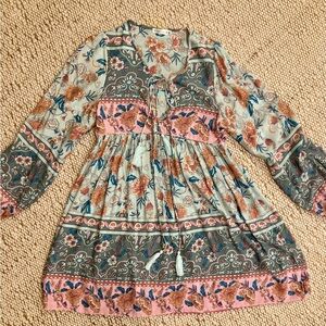 Boho hippie floral dress for spring!